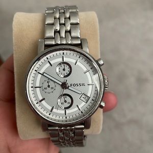 Fossil Boyfriend Chronograph Steel Watch ES2198- Women’s